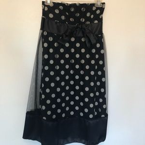 Forever 21 Mini Polka Dot Dress Black and White